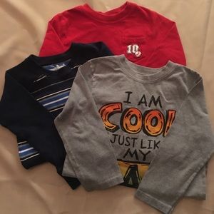 Boy’s Lot of 3 Long Sleeve Shirts Size 5 GUC
